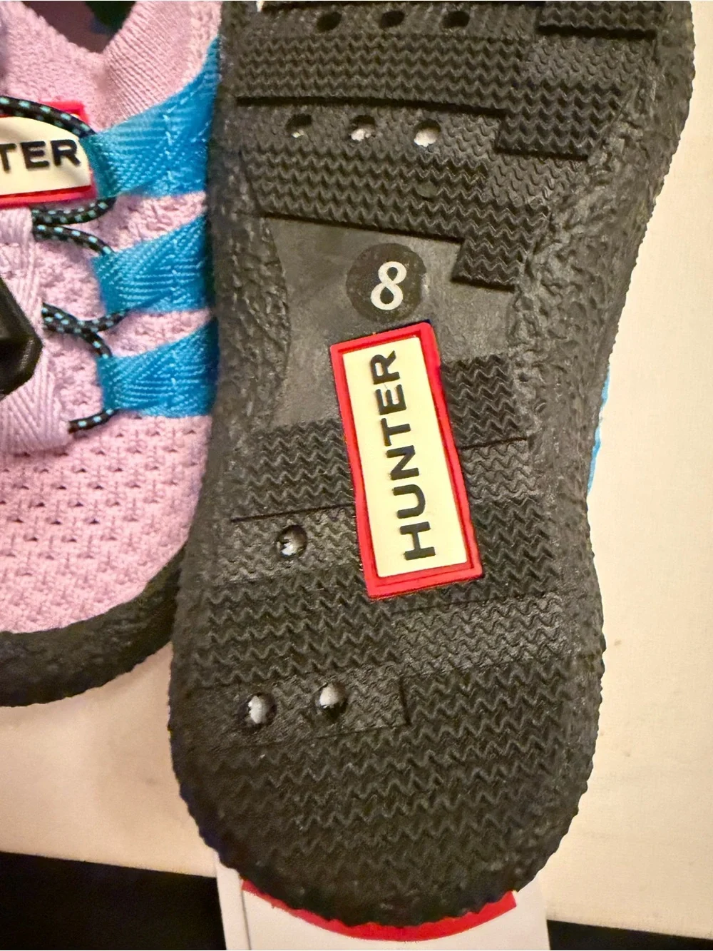 Hunter Kids Lavender and Teal Toggle Water Shoes